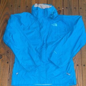 The North Face Kids Bright Blue Raincoat size 14/16 GREAT CONDITION